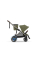 Прогулянкова коляска Cybex e-Gazelle S TPE Moss Green