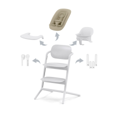 Дитячий стілець 4 в 1 Cybex Lemo All White