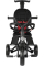 Велосипед триколісний з батьківською ручкою Qplay Nova Niello Tricycle Red